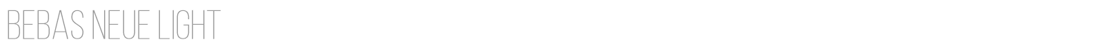 Bebas Neue font preview